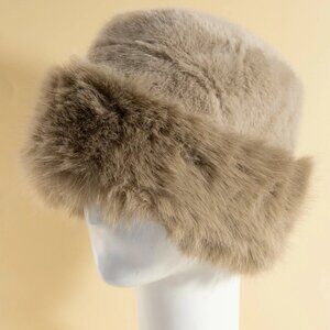Fur Vintage Style Bucket Hat